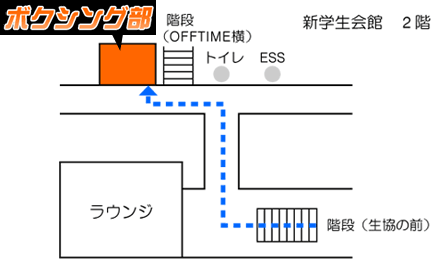 ボクシング場の地図