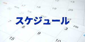 スケジュール